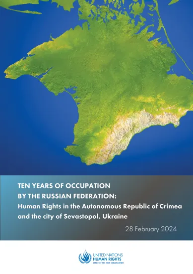 Cover of the Crimea occupation report