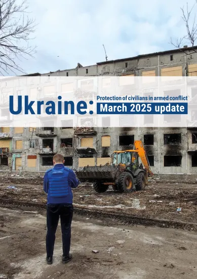 cover of update on the protection of civilians