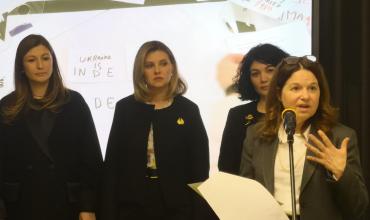 The opening of the art exhibition "LOMYKAMIN': Women’s Resistance in Crimea" 