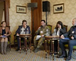 Участь в експертному обговоренні на тему «Тримання і поводження з військовополоненими в Україні: виклики, проблеми та кращі практики»