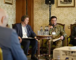 Участь в експертному обговоренні на тему «Тримання і поводження з військовополоненими в Україні: виклики, проблеми та кращі практики»