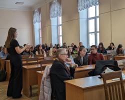 The first event in a series of human rights lectures at Ukrainian universities