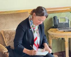 Meeting with Odesa Deputy Mayor Hanna Pozdniakova